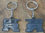 GTR Real Carbon Keyring #4 - Double Sided Carbon - RAW