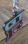 GTR Real Carbon Keyring #4 - Double Sided Carbon - RAW