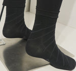 Mens Bamboo Socks - Striped - Warm