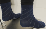 Mens Bamboo Socks - Striped - Warm