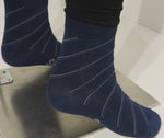 Mens Bamboo Socks - Striped - Warm