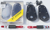 D1 Carbon Flush Mount Bonnet pins with Lock