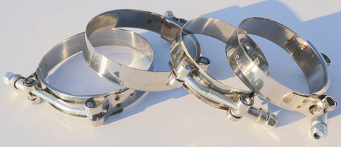 Stainless Steel T-Bolt Clamp 2.5" 3" 3,25"